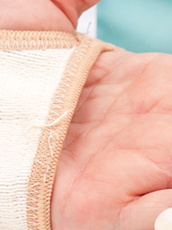 Close-up hand verband
